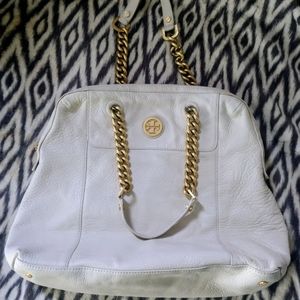 SALE!!! Tory Burch City hobo in winter white and gold!